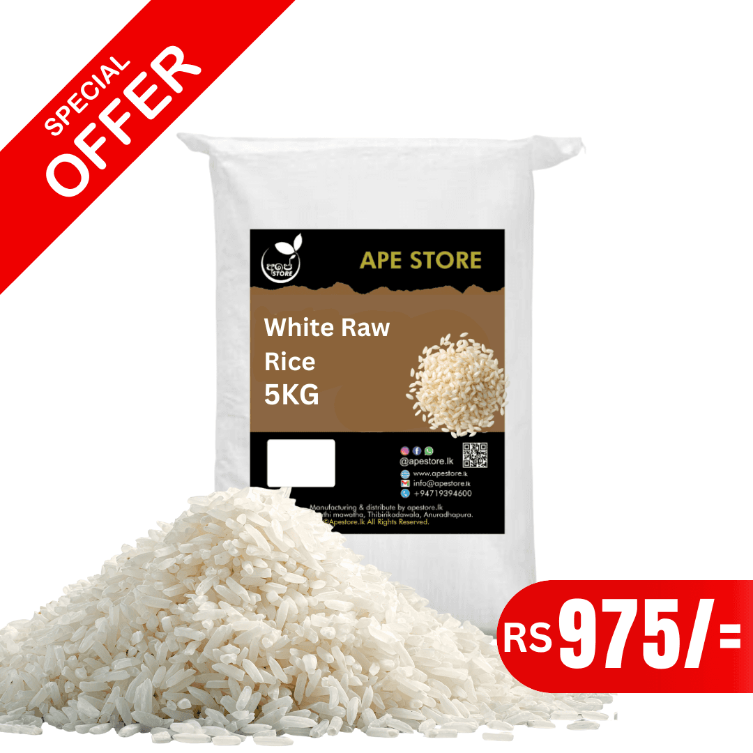 Sudu kakulu -white rice Sri Lankan organic tradition rice
